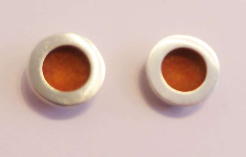 Orange Stud Earrings